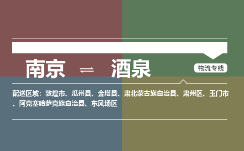 南京到酒泉物流公司-上海到酒泉专线-创新服务