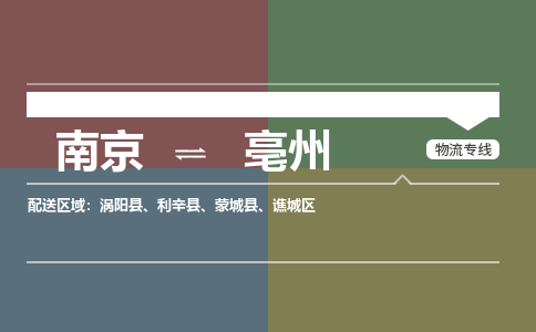 南京到利辛县电动车托运-南京到利辛县电动车邮寄货运专线