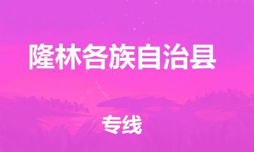 高明区到隆林县物流专线-高明区至隆林县货运-每天精准配送，贴心服务
